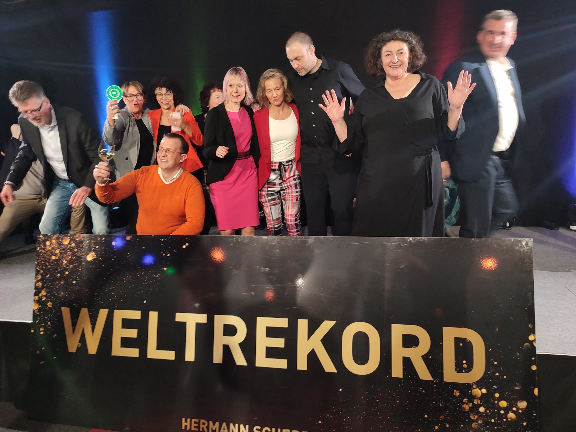 Wir haben heute den Weltrekord geschafft